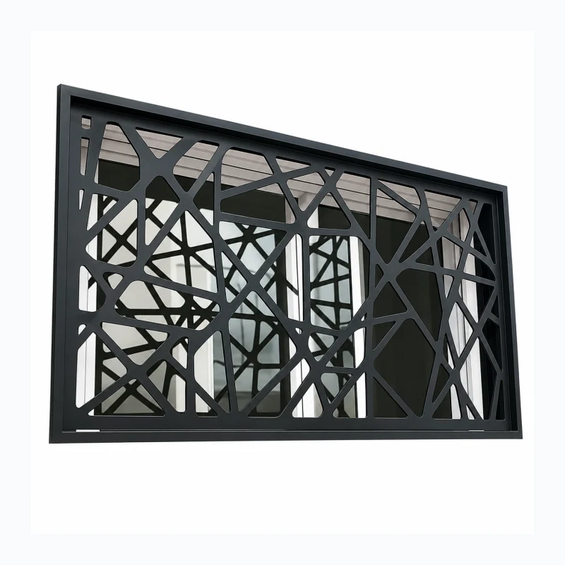 Grille de fenêtre décorative métallique